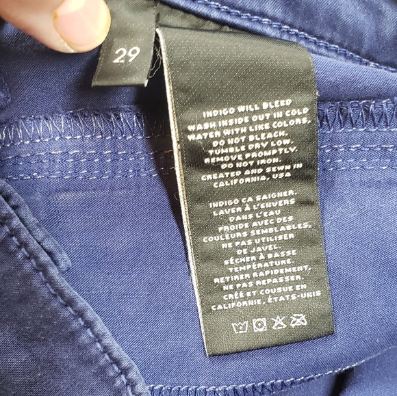 J Brand Women’s Miranda Style Skinny Jeans Zippers Navy Size 29 - Picture 8 of 10